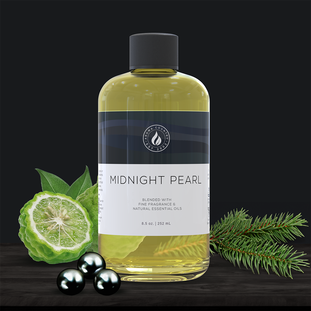 8.5 ounce Midnight Pearl diffuser oil refill.